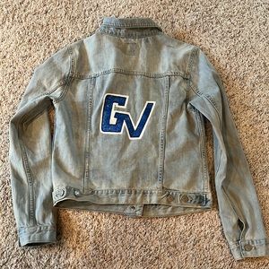 GV Sparkle GVSU✨ GAP JEAN JACKET, Grand Valley State University, Wmns Sm. #gvsu